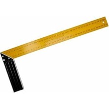 Daisy Home Rayno Profesyonel Marangoz Gönyesi - Alüminyum Gövdeli Paslanmaz Çelik Cetvel - L Tipi 90 Derece Hassas Ölçüm ve Işaretleme Gönyesi - Marangozlar ve Dıy Tutkunları Için (300 Mm)