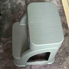 Daisy Home Iki Basamaklı Kaymaz Büyük Boy Tabure - 120 kg Taşıma Kapasiteli - Basamaklı Tabure - Sert Plastik