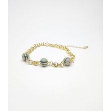 CM Jewelry Nazar Boncuğu Figürlü Çelik Bileklik