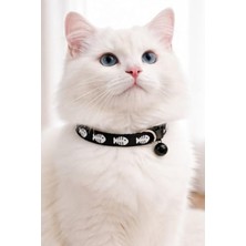 Cekar Store Kedi Boyun Tasması Zilli ve Ayarlanabilir Siyah