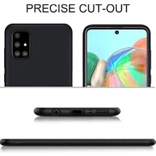 Daisy Home Zore By Conners Galaxy A71 Mat Siyah Silikon + 2 Adet Cam Ekran Koruyucu