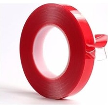 Cekar Store Nkt Group (7723) Akrilik Şeffaf Silikonlu Çift Taraflı Bant 15 mm x 10 M ile Uyumlu