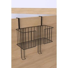 Daisy Home Kapı Arkası Ütü Masası Askısı Ütü Düzenleyici Raf Ütü Sepeti Ütü Masası Tutucu Siyah