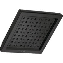 Daisy Home Tek Sprey Mat Siyah Duş Başlığı, Duş Başlığı Siyah Kare Duş Başlığı, Siyah Duş Başlığı, Mat Siyah RP62283BL