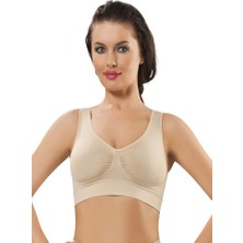 Sistina Muratech Ten Dikişsiz Kadın Pedli Sütyen Korse - 704 - Beden Xl