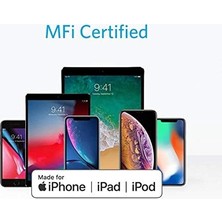 Daisy Home Select+ Lightning Kablo 0.9 M, Mfı Lisanslı, Siyah, A8012H12