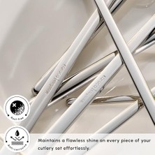 Daisy Home Karaca Elegance Focus Platin 12 Kişilik 84 Parça Çatal Kaşık Bıçak Takımı