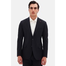 D'S Damat Ds Damat Slim Fit Koyu Lacivert Düz Travel Takim Elbise 6HE05OB35577M