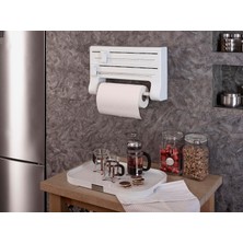 Daisy Home Primanova Mutfak Folyo/havlu Tutucusu-Beyaz M-E81-01