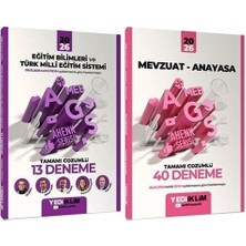 Anla Kazan Yayınları Yeni Ags - Yediiklim 2026 Meb-Ags Eğitim Bilimleri + Mevzuat 53 Deneme Ahenk Serisi 2 Li Set Yediiklim Yayınları