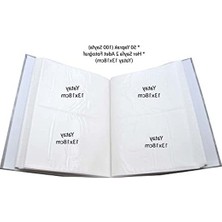 Cekar Store Rabsev 13X18CM 200 Fotoğraf Kapasiteli Ciltbezli Lüks Fotoğraf Albümü (Bordo)