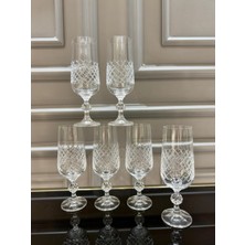 Nazan Home Bohemia Kristal Ayaklı Kahve Yanı Su Bardağı