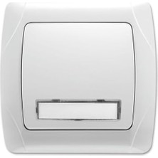 Daisy Home Carmen Beyaz Işıklı Etiketli Zil 24V Çabuk Bağlantı