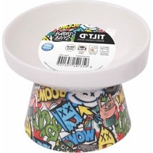 Cekar Store Urban Style Tıltd Seramik Mama Kabı 350ML Mix Color