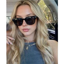 Funeyes Monaco Siyah Unisex Güneş Gözlüğü Kadın Erkek Klasik Model