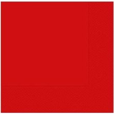 Daisy Home Benim Marifetlerim - Düz Desenli Kırmızı Peçete 33 * 33