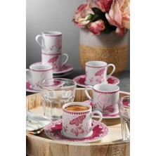 Daisy Home Kütahya Porselen Rüya 12 Parça 6 Kişilik Kahve Takımı