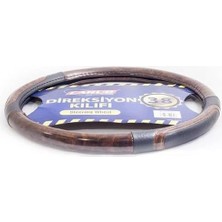 Cekar Store Carub Direksiyon Kılıfı 38CM Maun-Siyah