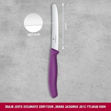 Cekar Store Victorinox Yemek Bıçağı Swiss Classic, 1 Adet, Mor, Isviçre Malı, Kahvaltı Bıçağı Olarak Da Ideal