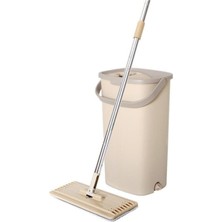 PremiumPort Pratik Spin Mop Tablet Krem 5l + Yedek Mop Bezleri 4'lü Set