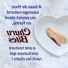 Cekar Store Churu Bites - Elinizden Beslenmek Için Kedi Muamelesi - Kremsi Dolgulu Çıtır Çantalar - Ton Balığı ve Somon