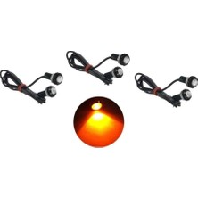 Cekar Store Unichrome 6 Adet Vidalı Turuncu Kartal Gözü Eagle Eye Gündüz Ledi Ayna Altı Ledi