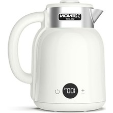 Cekar Store Xenon Smart Akıllı Kettle Paslanmaz Çelik Çift Katmanlı Wi-Fi Mobil Uygulama ile Uzaktan Kontrol Edilebilen Otomatik Kapanma Hızlı Kaynatma Kaçak Akım Korumalı Su Isıtıcı 1.5 Lt (Krem) X7101