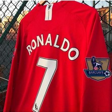Manchester/united 2008 Moskova Şampiyonlar Ligi Finali Cristiano Ronaldo Forması (Red-Uzun Kol)
