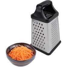 Daisy Home Orret Home Silikon Saplı 4 Yüzeyli Kaymaz Tabanlı Paslanmaz Çelik Rende – Ergonomik Tasarım, Pratik Kullanım ve Çok Amaçlı Rendeleme Özelliği ile Mutfakta Vazgeçilmez Yardımcınız
