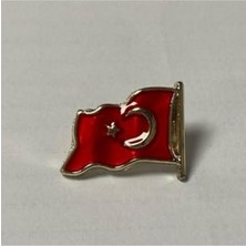 Cekar Store Asyabayrak, Dalgalı Türk Bayraklı Yaka Rozeti, Dalgalıtürkbayraklırozet