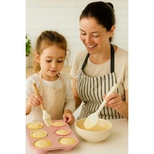 Daisy Home Busstier 3’lü Silikon Mutfak Seti Bambu Saplı Fırça Spatula Çırpıcı Isıya Dayanıklı Yapışmaz Hamur Karıştırıcı Çırpıcı Set Ergonomik Ahşap Saplı Mutfak Gereçleri Kolay Temizlenebilir Sağlıklı Pişirme