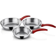 Daisy Home Gülsan Jasmin 3 Parça Çelik Tava Seti