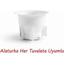 Daisy Home Alaturka Tuvalet Kapağı – Koku ve Sıçrama Önleyici, Yaylı Klipsli Kolay Montaj, Evrensel Uyum, Beyaz