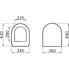 Daisy Home Zentrum 94-003-009 Yavaş Kapanır Klozet Kapağı, Duroplast, Beyaz