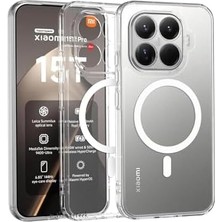 Daisy Home Psr Aksesuar 15T Pro Uyumlu Şeffaf Kılıf – Kamera Korumalı M-Safe Manyetik Şarj Destekli Sert Pc KAPAK(15T Pro)