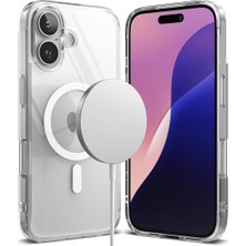 Daisy Home 16 Için Magsafe ile Uyumlu Supermatt Serisi Arkası Parmak Izi Tutmayan Sert Mat Polikarbonat Kenarları Tpu Silikon Metal Tuşlu Premium Şeffaf Kılıf Kapak (Manyetik, 16)