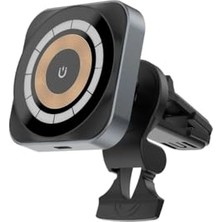 Cekar Store Bix TCH01 15W Magsafe Manyetik Kablosuz Araç Içi Şarj Cihazı 360° Dönebilen iPhone Samsung Uyumlu