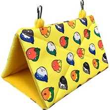 Cekar Store Kuş Arkadaşım Sevda & Cennet Papağanı Uyku Hamağı Çadırı Sarı