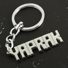 Zero Land Muratech Yaprak Isimli Anahtarlık-Gümüş Rengi