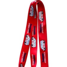 Daisy Home Paramedik Kırmızı Boyun Ipi Telefon Askısı