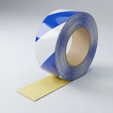 Cekar Store Mavi Beyaz Reflektörlü Bant 5cm x 1m Gece Görünürlüğü Artıran Güçlü Yapışkanlı Güvenlik Uyarı Şeridi