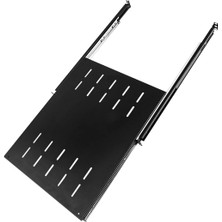 Setrack 19'' 1u Haraketli Raylı Teleskopik Raf 600X600