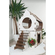 Cekar Store Kedi Evi 2 Katlı Merdivenli