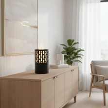 Starfire Bianca (S) Masaüstü Dumansız Şömine – Kokusuz Gerçek Alev, Dekoratif Ambiyans