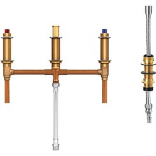Daisy Home 9796 Roma Küveti El Duşu Değiştirici ile 10 Inç Merkezlerde 1/2-Inç cc Bağlantısı Veya Bitmemiş