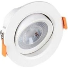 Cekar Store 7 Watt Cob LED Spot Beyaz Gövde Beyaz Işık KDL107 6400K