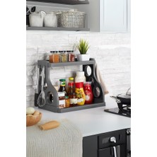 Daisy Home Mithra Life Tezgah Üstü Organizer Düzenleyici Gri Renk MIT1066