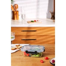 Daisy Home Emsan Twin 980 ml Borosilikat Saklama Kabı