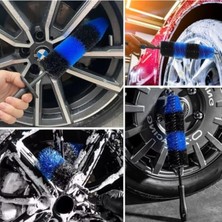 Cekar Store Autoshıft - Ergonomik Saplı Jant ve Lastik Temizleme Fırçası – Araç Detay Temizliği Için Güçlü Kıllı Detay Fırçası