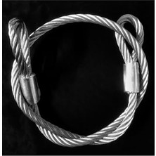 Cekar Store Vi Caro (121) 1.5 Metre 12 mm Demir Makası Kesilmez Çelik Halat Motorsiklet Bağlama Halatı Motorsiklet Zincir ile Uyumlu